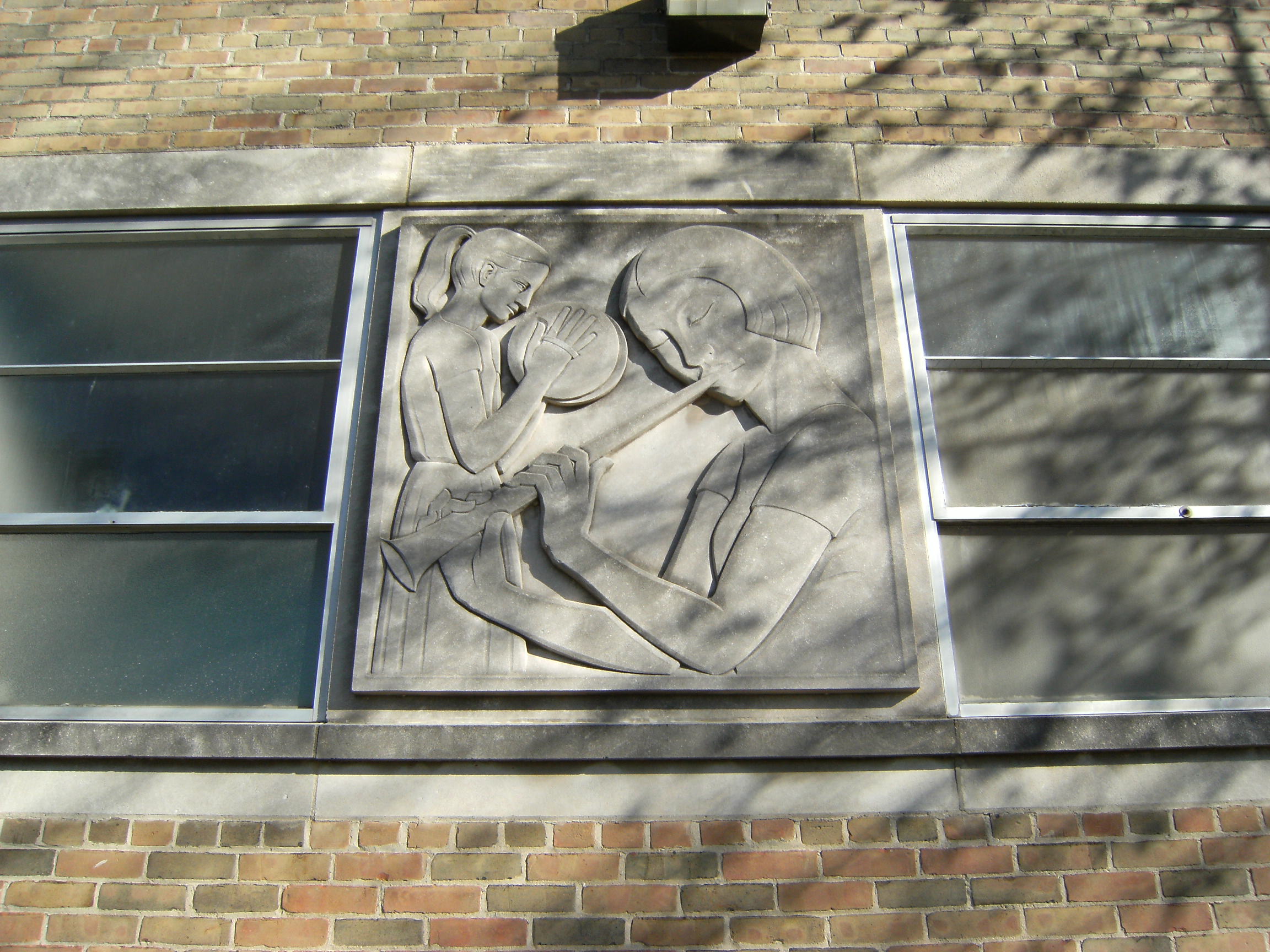 Close up of the Koepnick music relief
