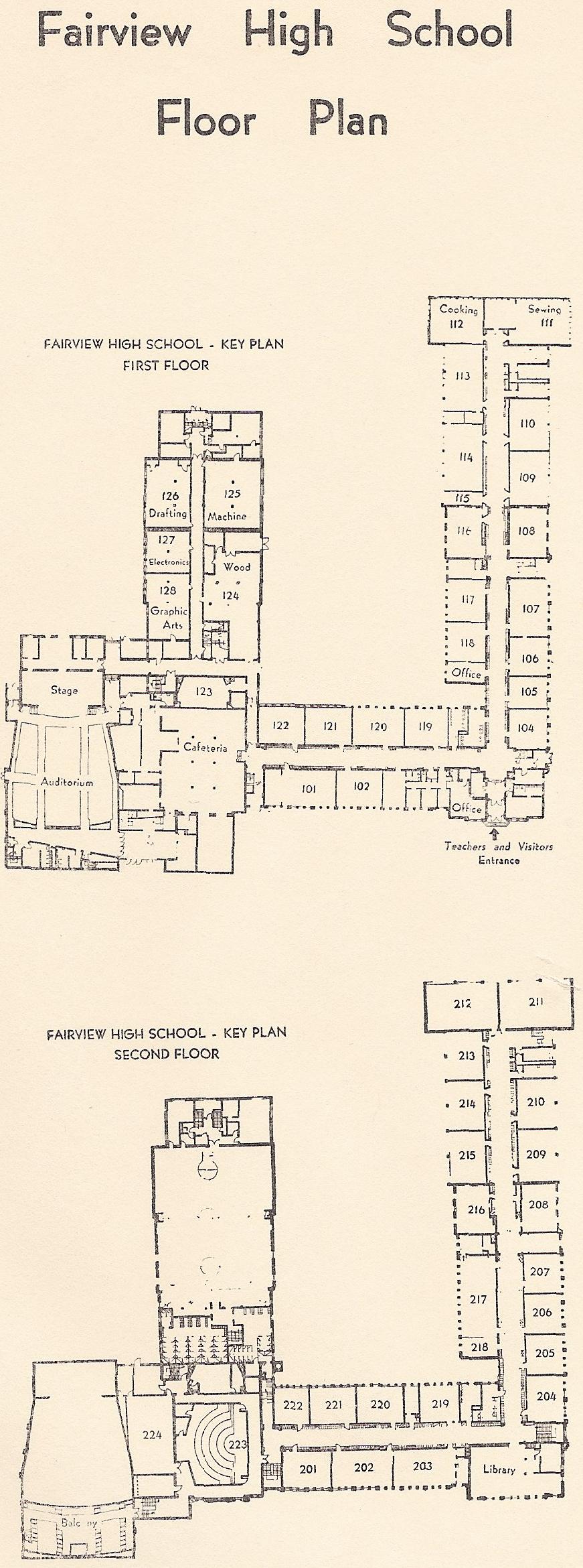 Floor plan included in the 1962 