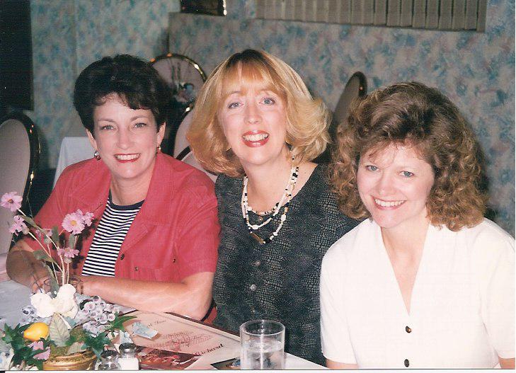 Susie Harris, Deedy Dryden, Patty Crume 1998 girls luncheon.