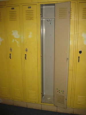 Lockers were definitely empty...but there were memories.
