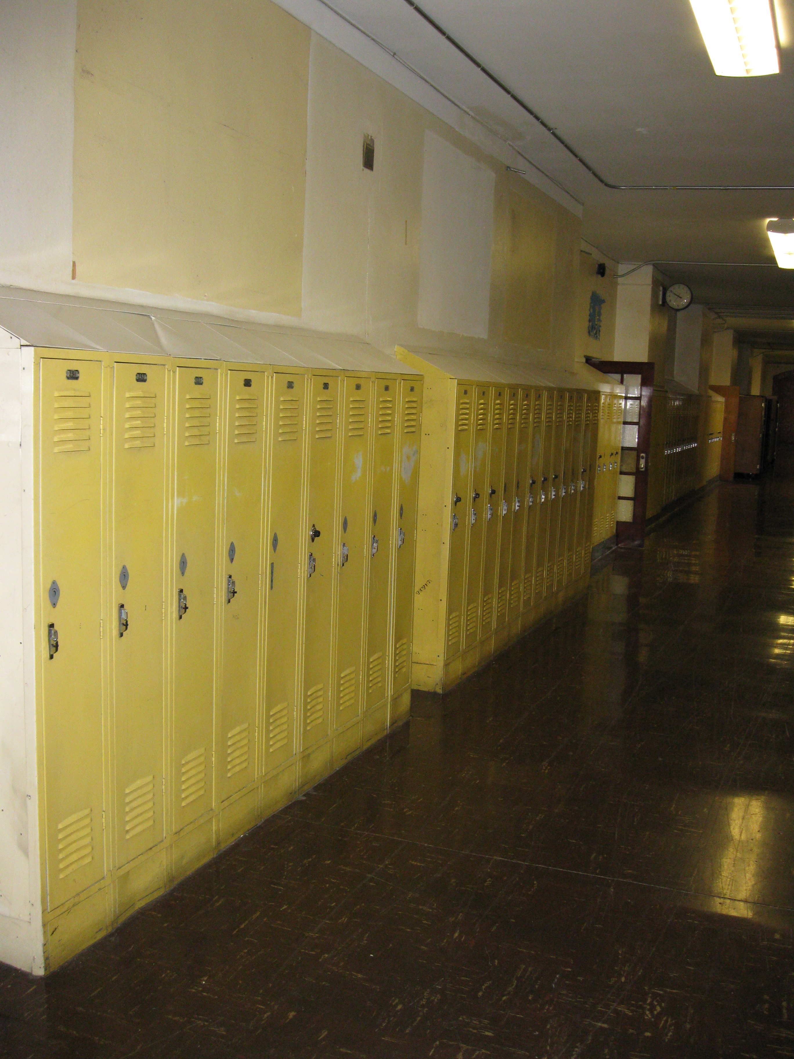 Hallways looked empty without all the class photos...but you could remember the thousands who walked these halls and almost hear their voices.