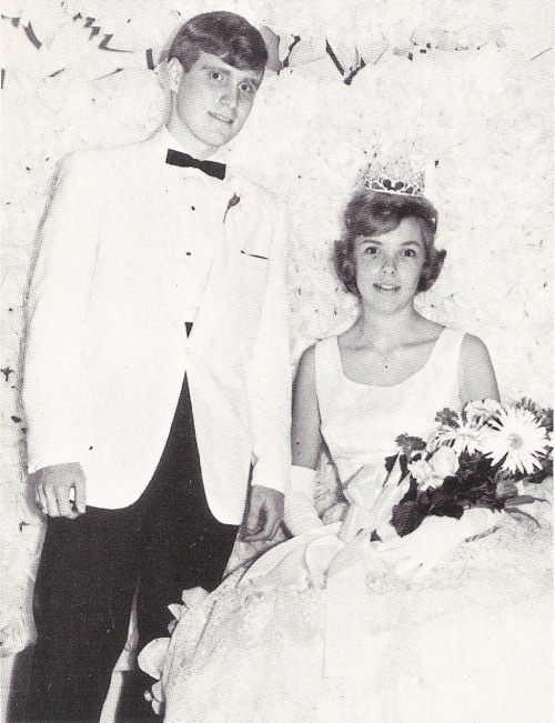 Our 1966 May Day King and Queen. Reed Putnam and Bonnie Bloom.